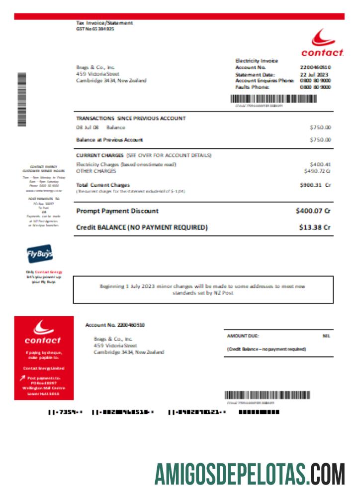 Entre em contato com a prova de energia da conta de negócios de energia, SCR baixar para verificação